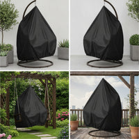 Hanging Egg Chair Cover Waterproof Egg Chair Cover with Zipper Dustproof for Garden, Balcony, Backyard