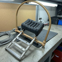 Ventilation Holes Salon Wash Station Headrest Gold-Tone Perforated Headrest Cushion for Shampoo Bed