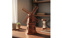 Dutch Wind Machine Replica Model Zinc Alloy Tabletop Ornament Retro Design