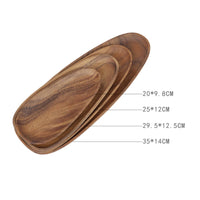 Sandalwood Tray Irregular Wood Serving Tray Wood Serving Platter Multifunctional Rustic-Style for Hosts, Tea Service