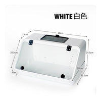 Clear-Front Reptile Habitat with Viewing Panel Ventilated Reptile Enclosure Indoor Turtle Tank Escape-Proof for Tabletop