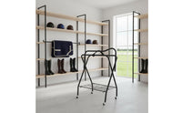 Heavies Duty Saddle Rack Cart Space-Saving Folding Saddle Rack Extra Hooks for Stable