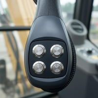 2 Pieces Long-Lasting Rubber Grip Wood Grabber Control Handle Wear Resistant Hydraulic Control Joystick Easy Installation Machine Parts High Performance for Machinery Repair Workers