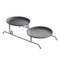Decorative Multi-Tier Serving Stand Modern Design Tiered Dessert Server Space-Saving for Party Hosts, Afternoon Tea, Reception Desk, Parties