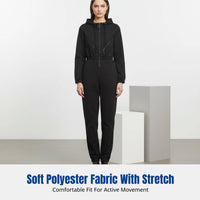 Women's Hooded Ski Suit, One-Piece Jumpsuit, relaxed, Multi-Color