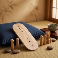 Traction Board Ergonomic Back Stretcher with Pressure Knobs Adjustable Support Board for Office Workers, Home, Floor