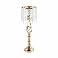 3 Pieces European Design Wedding Aisle Stand Luxury Finish Crystal Hanging Stand Floor Standing Event Decor Modern Design for Hotel, Restaurant, Runway