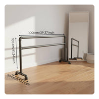 Non-Slip Design Portable Ballet Barre Sturdy Construction Freestanding Ballet Barre Multi-Purpose Freestanding Dance Bar for Dancers, Children, Adults, Gym