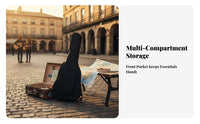 41 Inch Guitar Case Adjustable Straps Padded Guitar Backpack Musical Instrument Accessory Long-Lasting Comfortable Carry Handles
