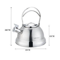 Stovetop Whistling Kettle Compatible with Induction Kitchenware Rust Resistant