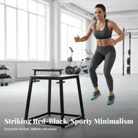 Multiple Heights Available Plyometric Jump Box Stackable Design Trapezoidal Plyo Box Stable Base Exercise Platform Anti-Slip Surface for Athletes, Home Gym Users, Beginners, Agility Training, High-Intensity Functional Fitness, Strength Conditioning