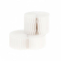 Foldable Paper Display Stand Artistic Design Accordion Paper Pedestal Space-Saving Honeycomb Display Riser for Retailers