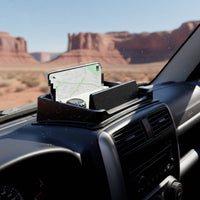 Dashboard Storage Box Quick Installation Dashboard Organizer Center Console Storage Box Adhesive Center Console Tray Textured