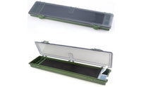 EVA Liner Leader Storage Box ABS Plastic Carp Tackle Organizer Transparent Lid Fishing Hook Storage Box Snap Closure
