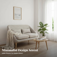 Nordic Design Upholstered Loveseat Space-Saving Sofa Minimalist aesthetic Small Couch Comfortable for Apartment Dwellers, Cafe Owners, Homeowners, Living Room, Lounge Area, Office, Bedroom