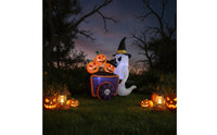 Inflatable Inflatable Witch Lighted Inflatable Ghost Outdoor Halloween Decoration Bright for Yard, Garden, Lawn