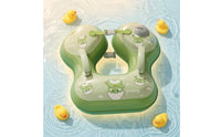 Shoulder Strap Axillary Swim Float Double Buckle Inflatable Baby Buoy Seat Press-to-Inflate Swim Float with Seat Padded