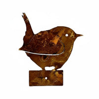 Metal Bird Garden Iron Stake, Outdoor Yard Decor, Vintage Animal Sculpture