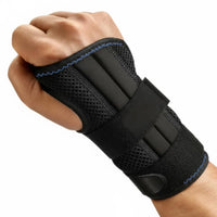 Breathable Wrist Splint Brace Customizable Compression Sprain Support Wristband Lightweight Adjustable Wrist Stabilizer Ergonomic Design for Athletes, Typing, Sleeping, Workout, Sports