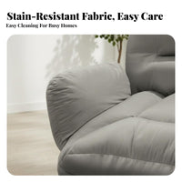 Lay Flat Function Foldable resting Recliner Adjustable Backrest Lounge Chair Multi-Purpose Indoor Furniture Ergonomic Design for Office Workers, Students, Homeowners, Living Room, Bedroom, Balcony