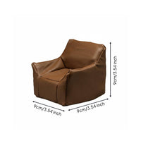 1/12 Scale Single Sofa Diorama Accessory Miniature Leather Chair Dollhouse Furniture for Collectors