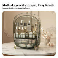 Cosmetic Display Case with Drawers Large Capacity Vanity reachory for vanity table