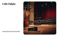 Anti-Slip Cello Mat Lightweight Cello Endpin Holder String Instrument Accessory Long-Lasting Sturdy Construction