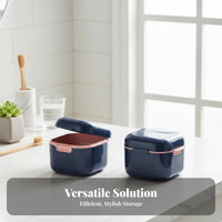 Easy to Clean Retainer Cleaning Case Food-Grade Material Portable Aligner Case Long-Lasting Orthodontic Appliance Box Lightweight for Seniors, Travelers, Athletes, Travel, Daily Carry, Business Trips, Bathroom