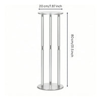 Floral Display Stand Clear Acrylic Flower Stand Wedding Flower Column Transparent Pedestal Modern for Event Decorators, Weddings