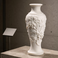Carved Vase Artificial Floral Relief Vase Tall