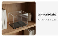 Acrylic Display Case High Clarity Acrylic Display Box Dustproof Collectible Showcase Stackable Design Dustproof Figure Box