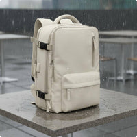 Water-Resistant Travel Laptop Backpack USB Charging Organized Travel Backpack Anti-Theft Luggage Item Mesh Back Panel