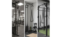 Tricep Rope Black Triceps Rope with End Caps Twisted Heavy-Duty for Bodybuilders, Strength Training, Home Gym