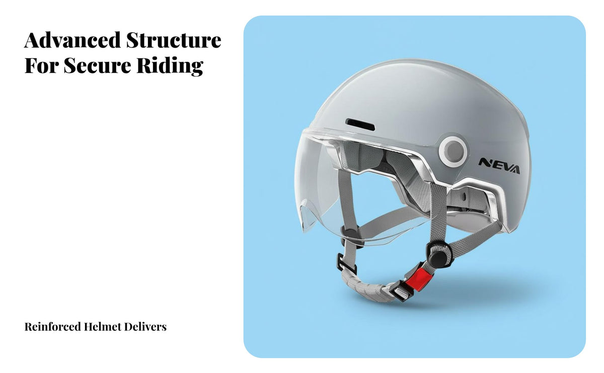 Half Shell 3C Certified Design-Face Hair-Friendly Design Guard Headwear for Women, Commuters, City Commuting