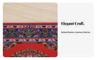 Intricate Pattern Miniature Turkish Rug Realistic Design 1:12 Scale Dollhouse Carpet Soft Texture for Hobbyists, Three-Dimensional Scene S