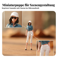 Hand-Painted Female Figurine Gift Elegant Miniature Woman Figurine