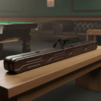 Portable Design 3-Slot Snooker Cue Case Heavy-Duty Single-Piece Cue Hard Case Shockproof Billiards Accessory Shock Absorption for Tournaments