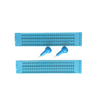 2 Pieces Lightweight Braille Writing Board with Stylus Plastic Braille Slate and Stylus Kit Sturdy for Blind, Students, Classroom, School