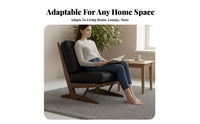 Wabi-Sabi Design Wood Frame suspended Chair Retro design Indoor Furniture Minimalist Aesthetic Lounge Seating adaptable Placement for Interior Designers, Homeowners, Readers, Living Room, perusing corner, Bedroom, Office