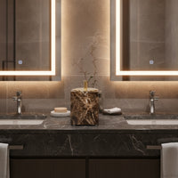 Lavatory Counter Organizer Marble Look Countertop Organizer Polished Accessory for Vanity