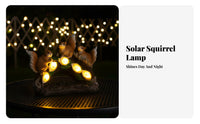 Solar Squirrel Lamp Glow Source Lights Squirrel Solar Lamp Outdoor Decoration Automatic On/deactivate Decorative for Lawn