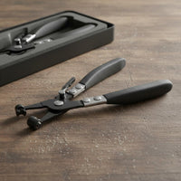 Curved Jaw Fuel Line Pliers Tight Areas Car Hose Pliers Non-Slip Grip Automotive Tool Locking Mechanism for Mechanics, Auto Repair, Garage