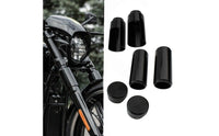 Motorcycle Front Shock Absorbing Bushings Sleeves Kit Aluminum Alloy Front Fork Cover Kit for Chopper Builders