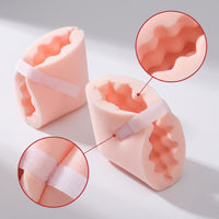 Heel Positioning Cushion Ergonomic Foot Elevation Pillow with Straps Lightweight