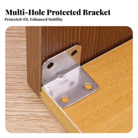 Rust-Resistant 90-Degree Joint Connector adaptable 90-Degree Corner Fastener Strengthened Design Angle Bracket sturdyDuty for DIY hobbyists, property owners, Woodworkers, Furniture Repair, Home renovation, Woodworking Projects, Garage