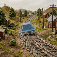 Paintable Utility Box Compact Trackside Accessory for Diorama Hobbyists
