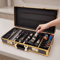 Hair Tool Case Lockable Barber Supplies Case Portable Hairdresser Organizer for Barbers, Barbershop