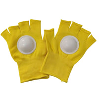 Stretch-Fit Fingerless Gloves with Hand Pads Ribbed Knit Stretchy for Performers, Spectators, Concerts, Sports Events