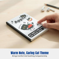 Cute Black Cat Mini Notebook, Pocket Notepad, Blank Portable Cartoon Stationery, Student Supplies, Ins Style
