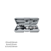 Knurled Grip Manual Impact Screwdriver Kit Polished Metal Finish Impact Screwdriver Kit Interchangeable Bits
